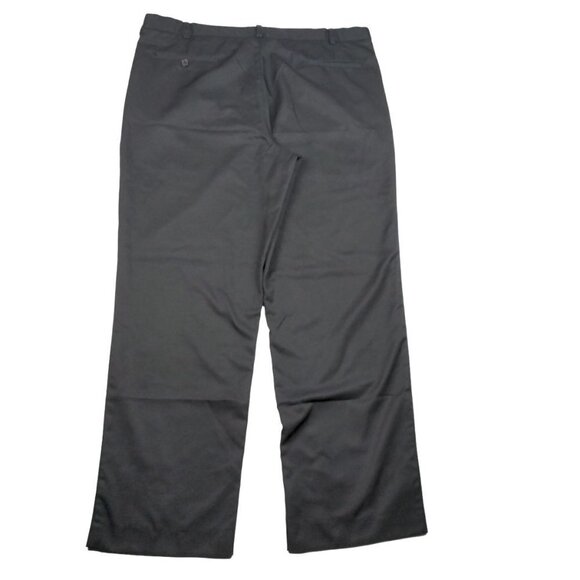 Edwards Men's Flat Front Dress Pants Size 40 X 32 Solid Black Work Business - Picture 4 of 6